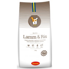 Husse (Хуссэ)-Lamm & Ris (Лам рис)-Легкоусвояемый корм на основе ягненка и риса для собак с чувствительной пищеварительной системой